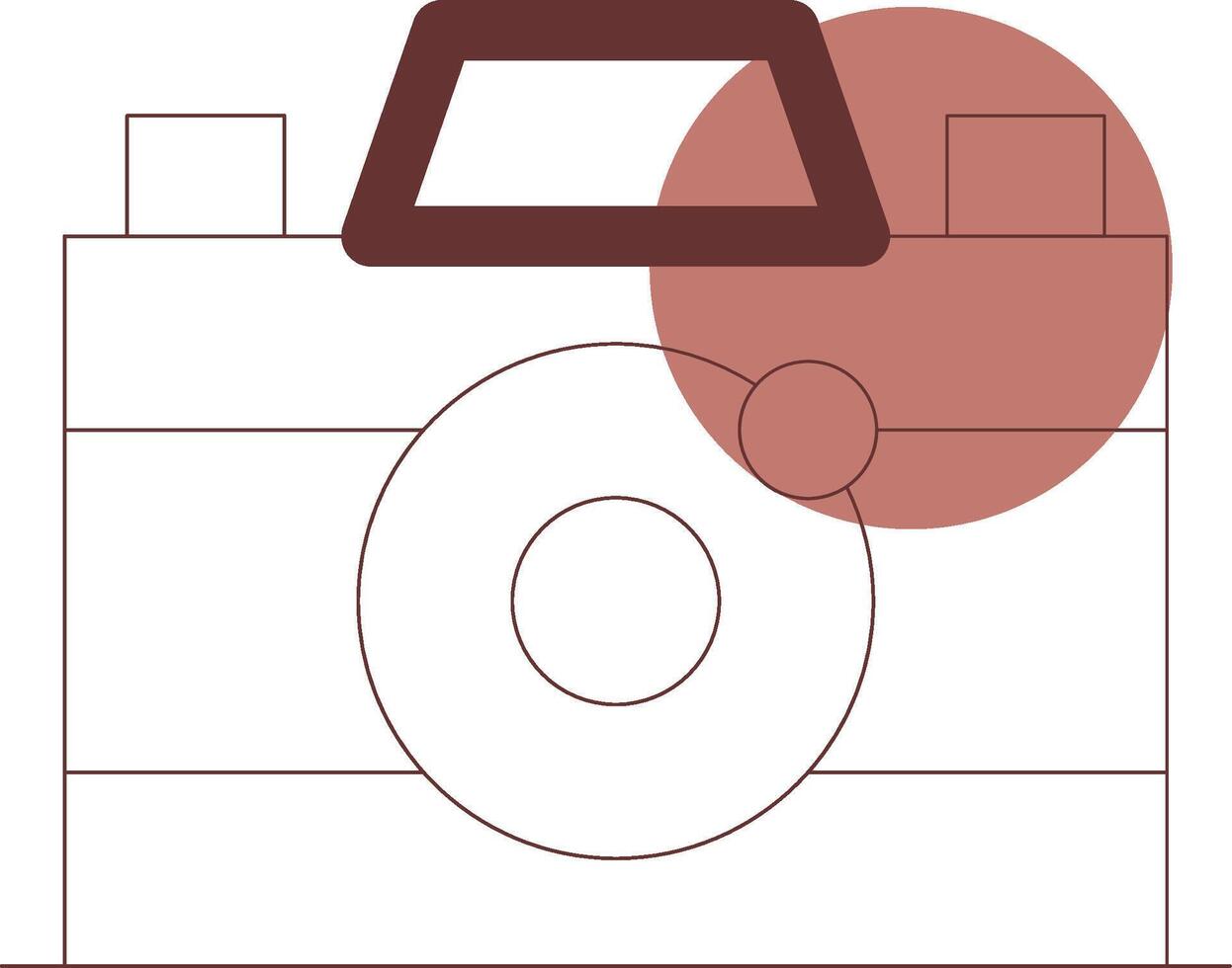 conception d'icône créative de caméra vecteur