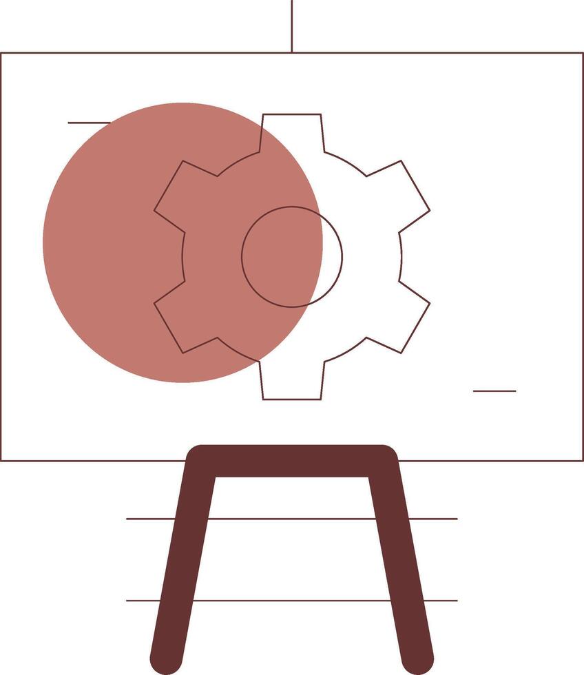 conception d'icône créative de présentation vecteur