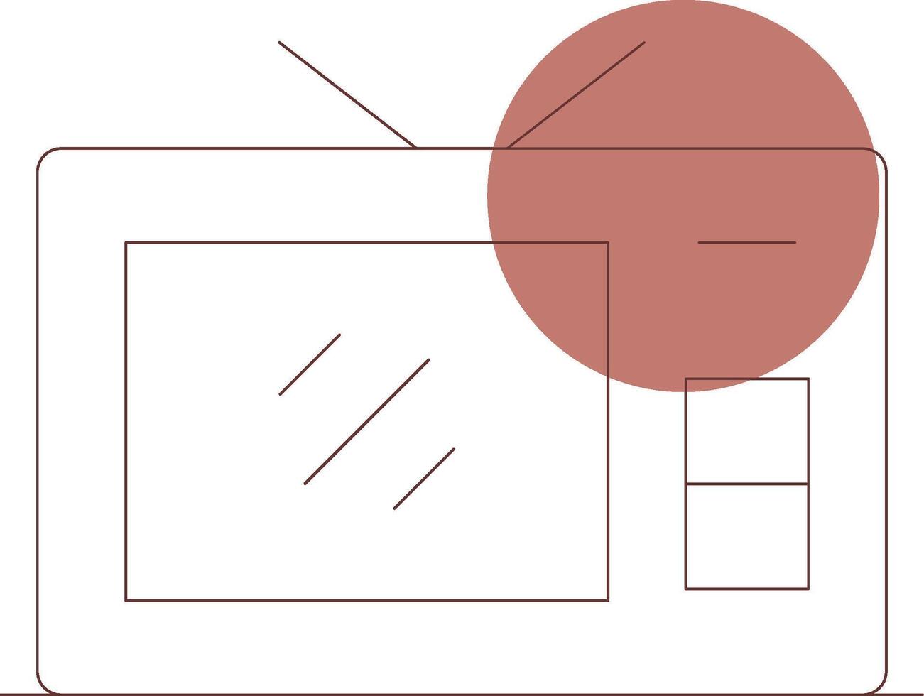 conception d'icône créative tv vecteur