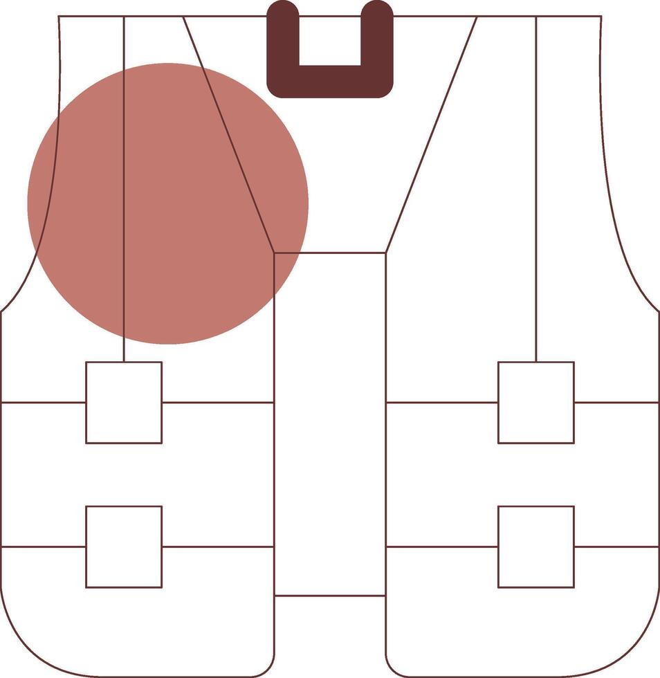 conception d'icône créative gilet haute visibilité vecteur