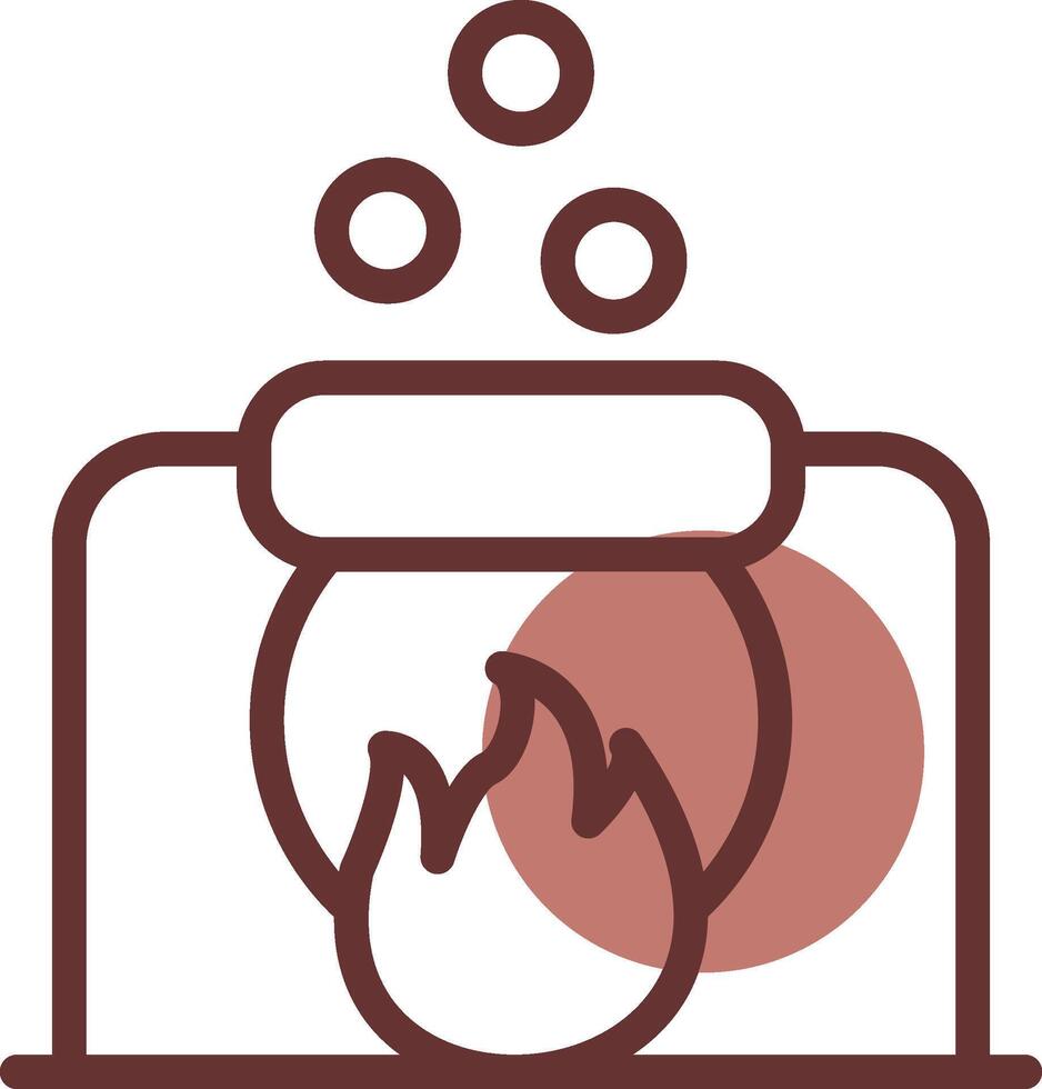 conception d'icône créative chaudron vecteur