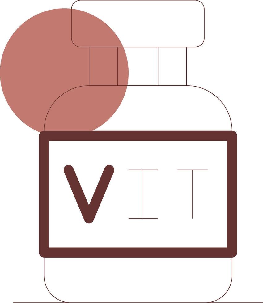 conception d'icônes créatives de vitamines vecteur