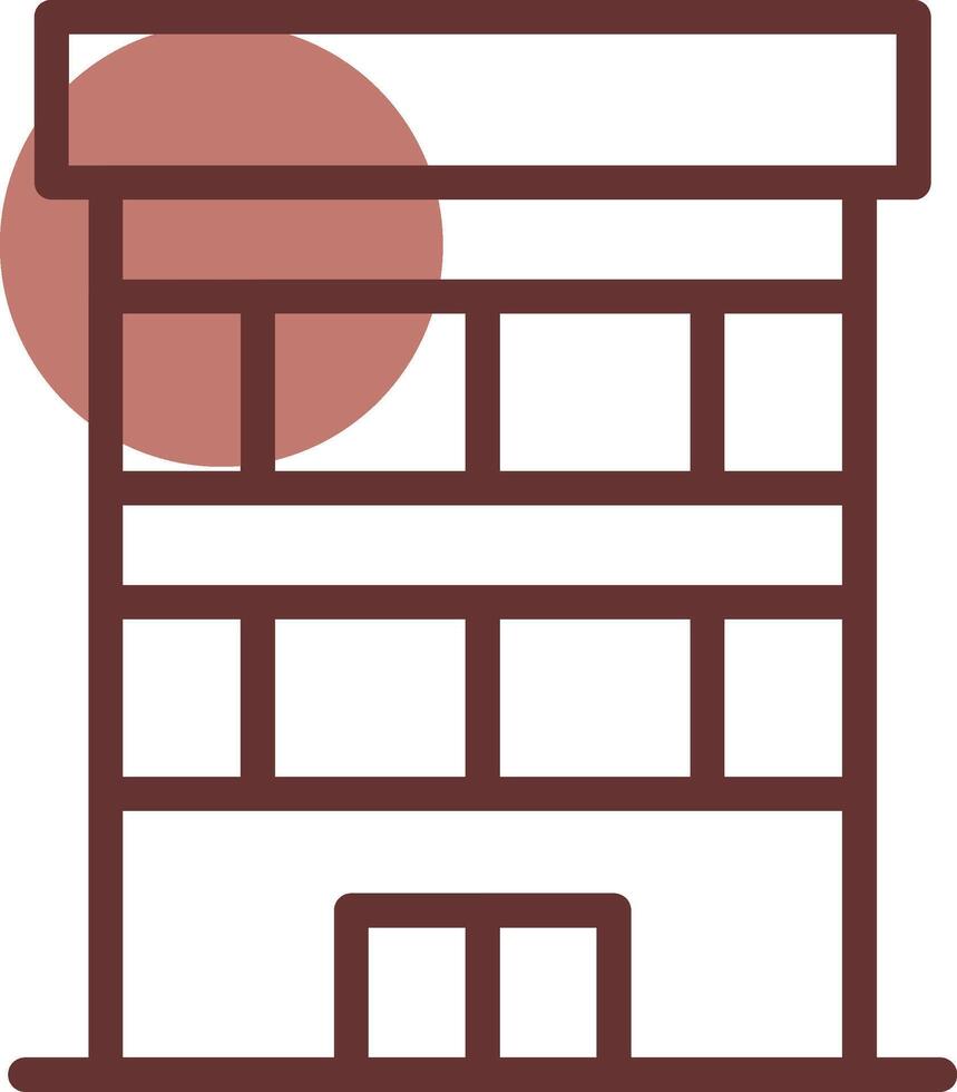 conception d'icône créative d'immeuble de bureaux vecteur