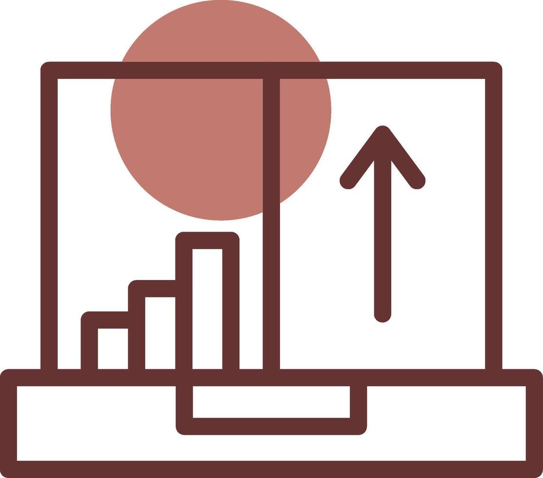 flux de clics une analyse Créatif icône conception vecteur