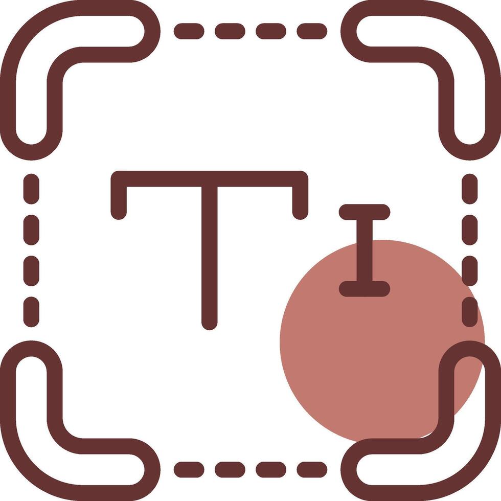 conception d'icône de création de texte vecteur