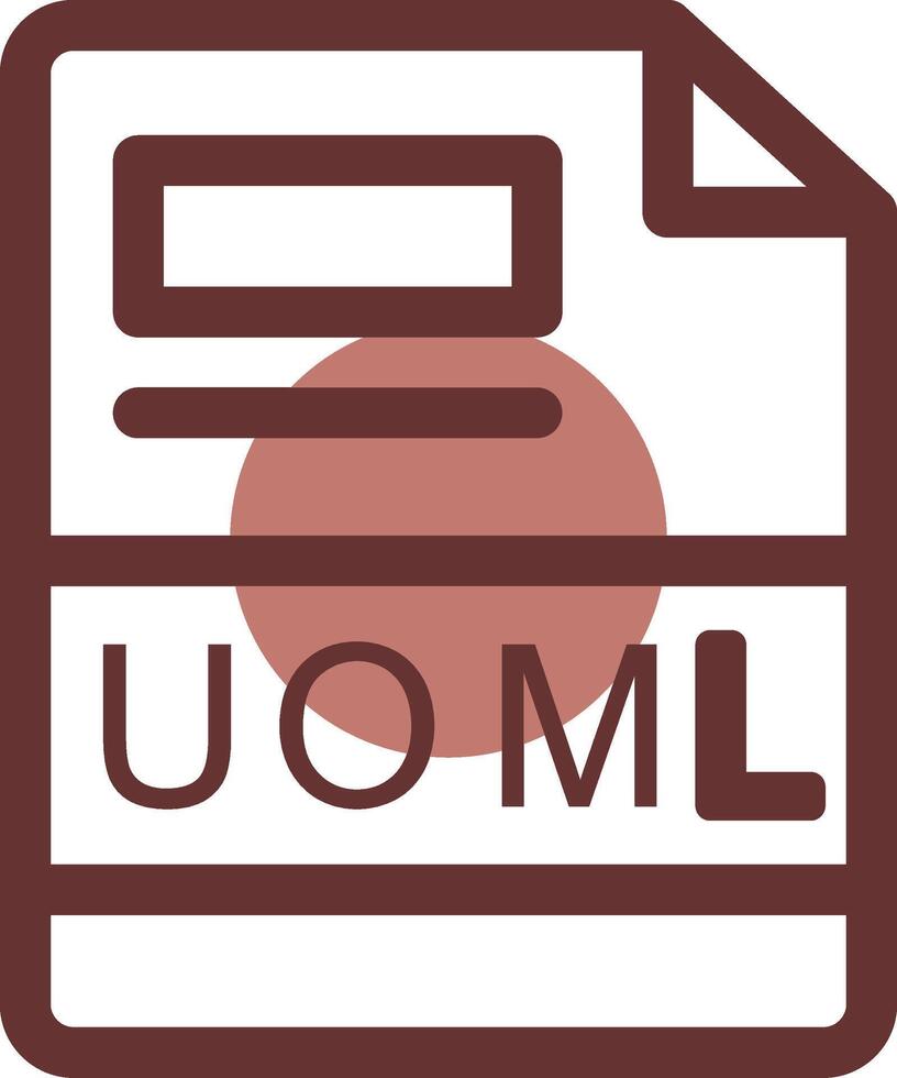 uoml Créatif icône conception vecteur