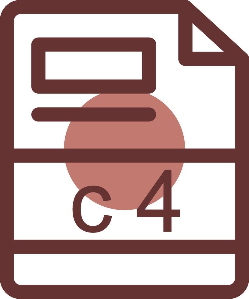 c4 Créatif icône conception vecteur