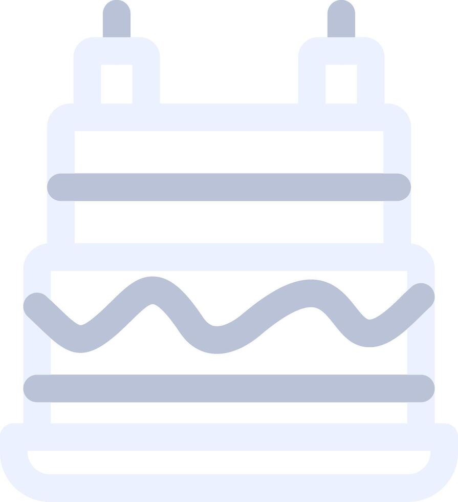 conception d'icône créative de gâteau d'anniversaire vecteur