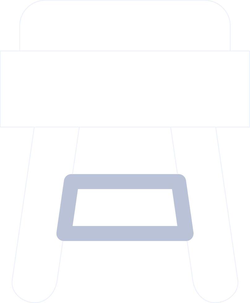 conception d'icône créative de tabouret vecteur