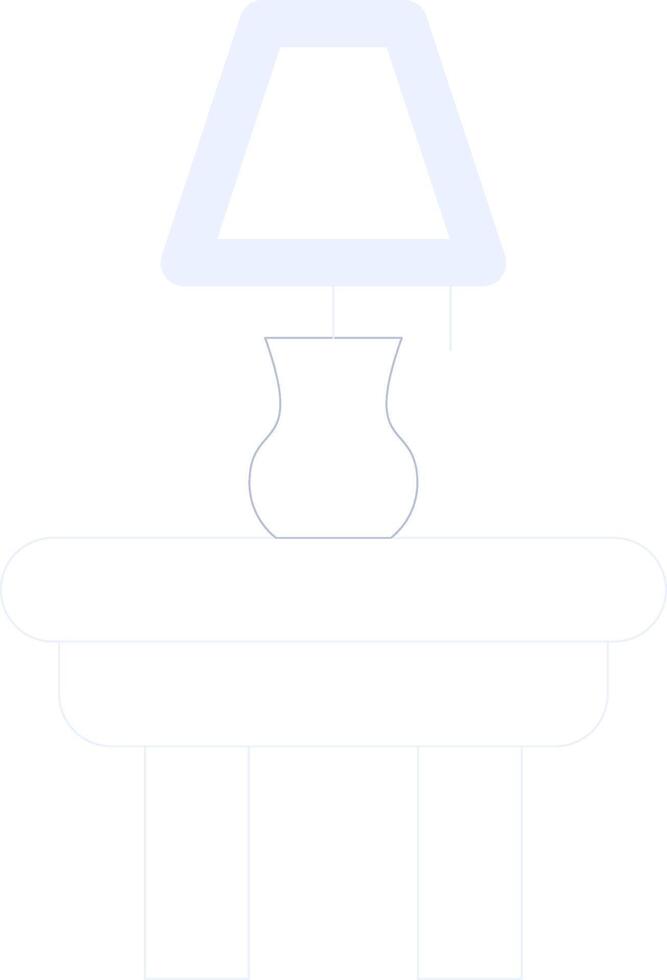 conception d'icône créative table de nuit vecteur