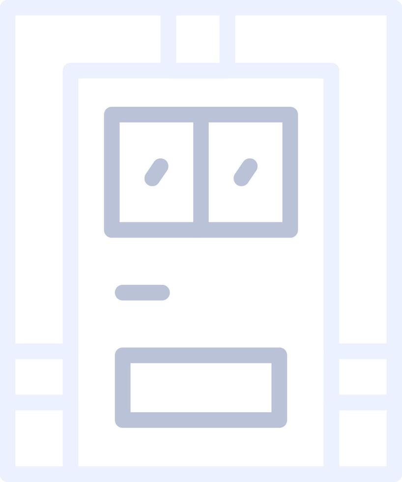 conception d'icône créative de porte de chambre vecteur