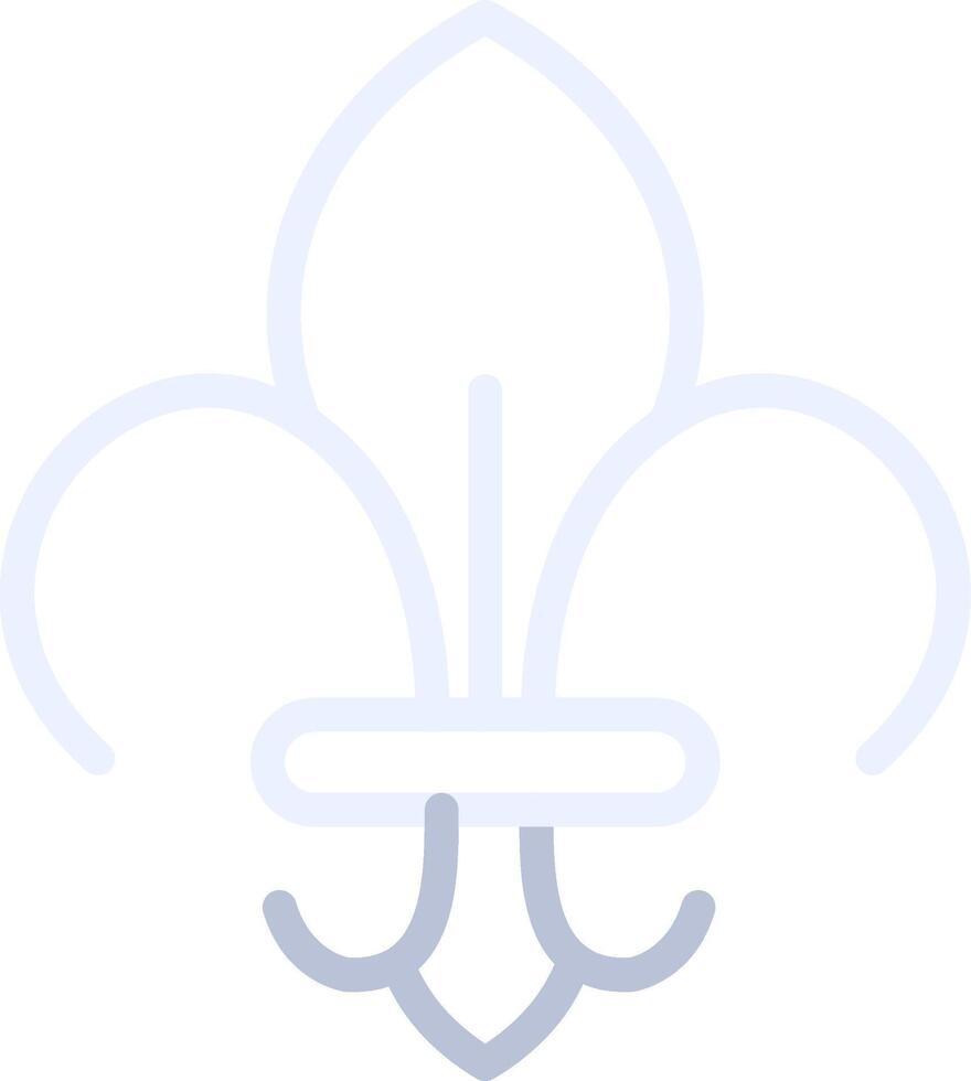 conception d'icône créative fleur de lys vecteur