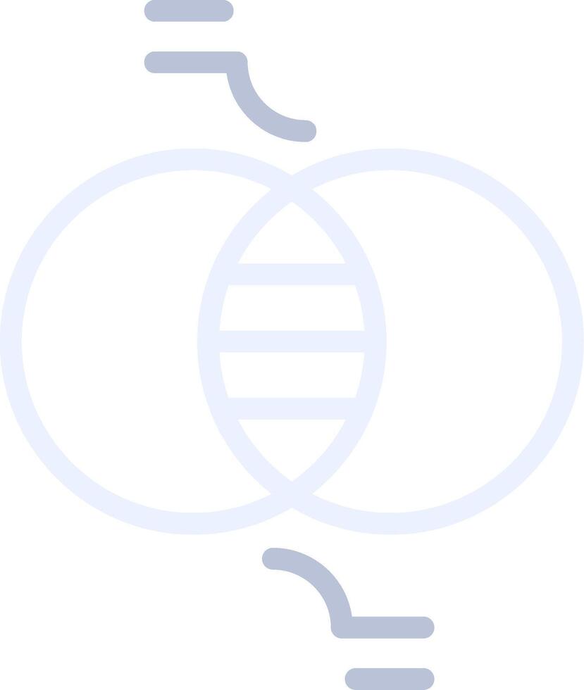 linéaire Venn Créatif icône conception vecteur