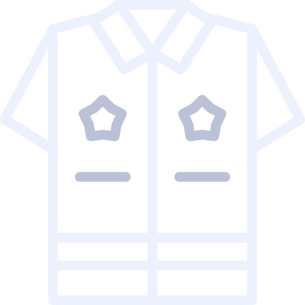 police uniforme Créatif icône conception vecteur