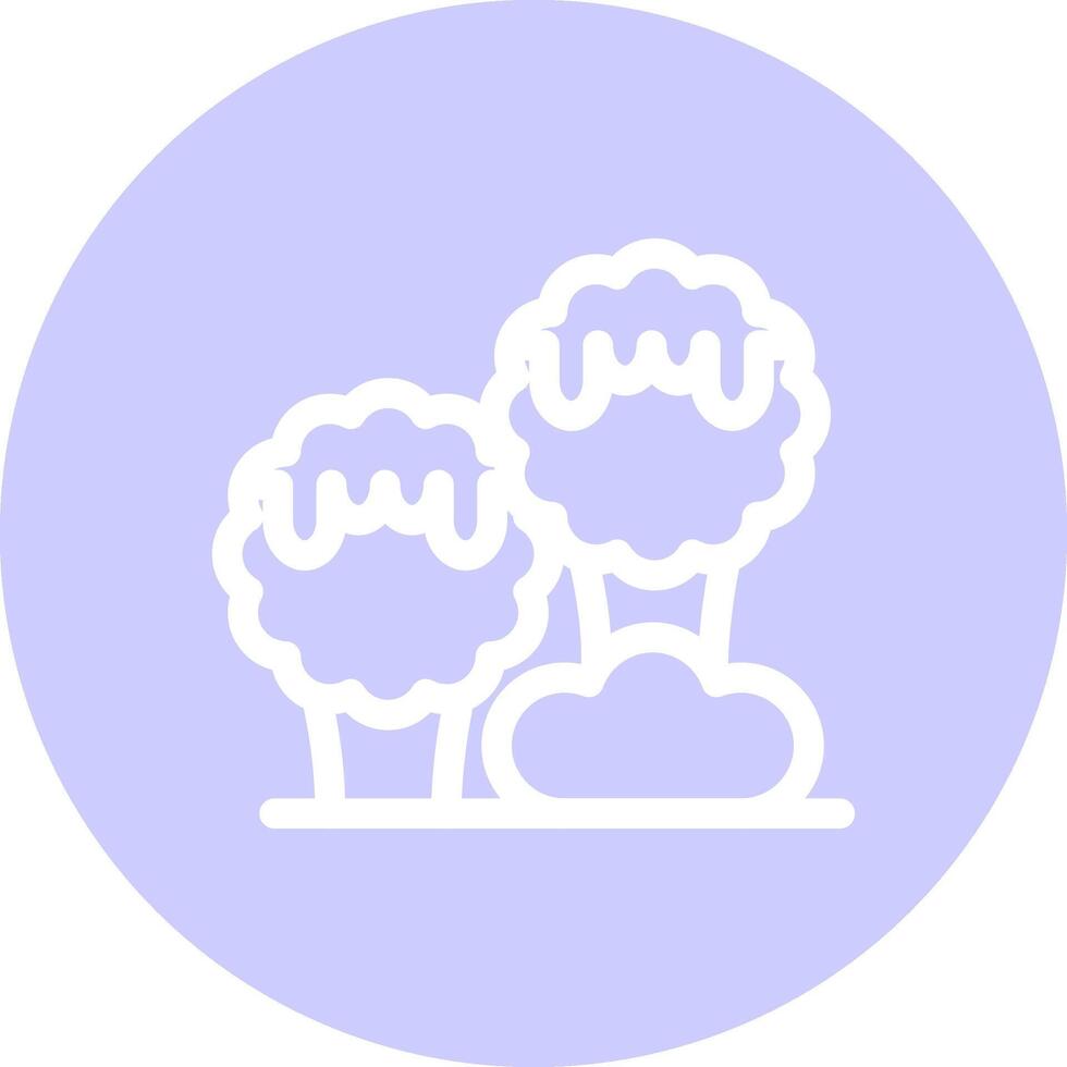 conception d'icônes créatives d'arbres vecteur