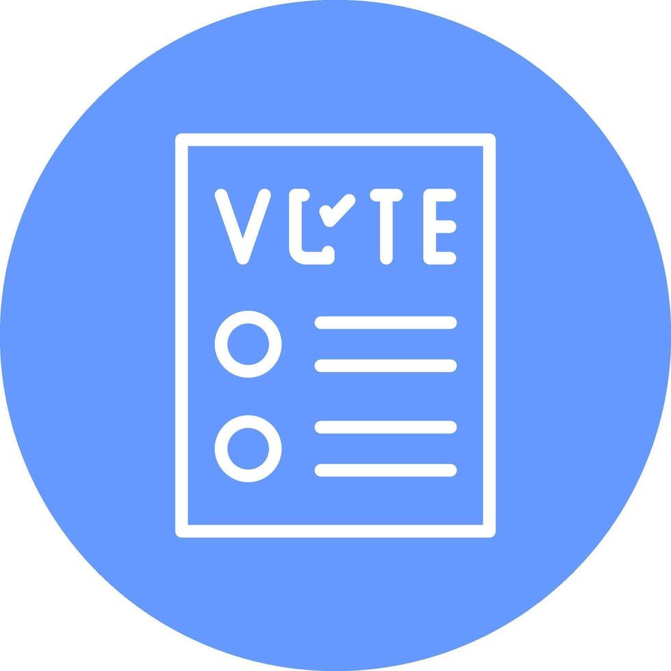 conception d'icône créative de bulletin de vote vecteur