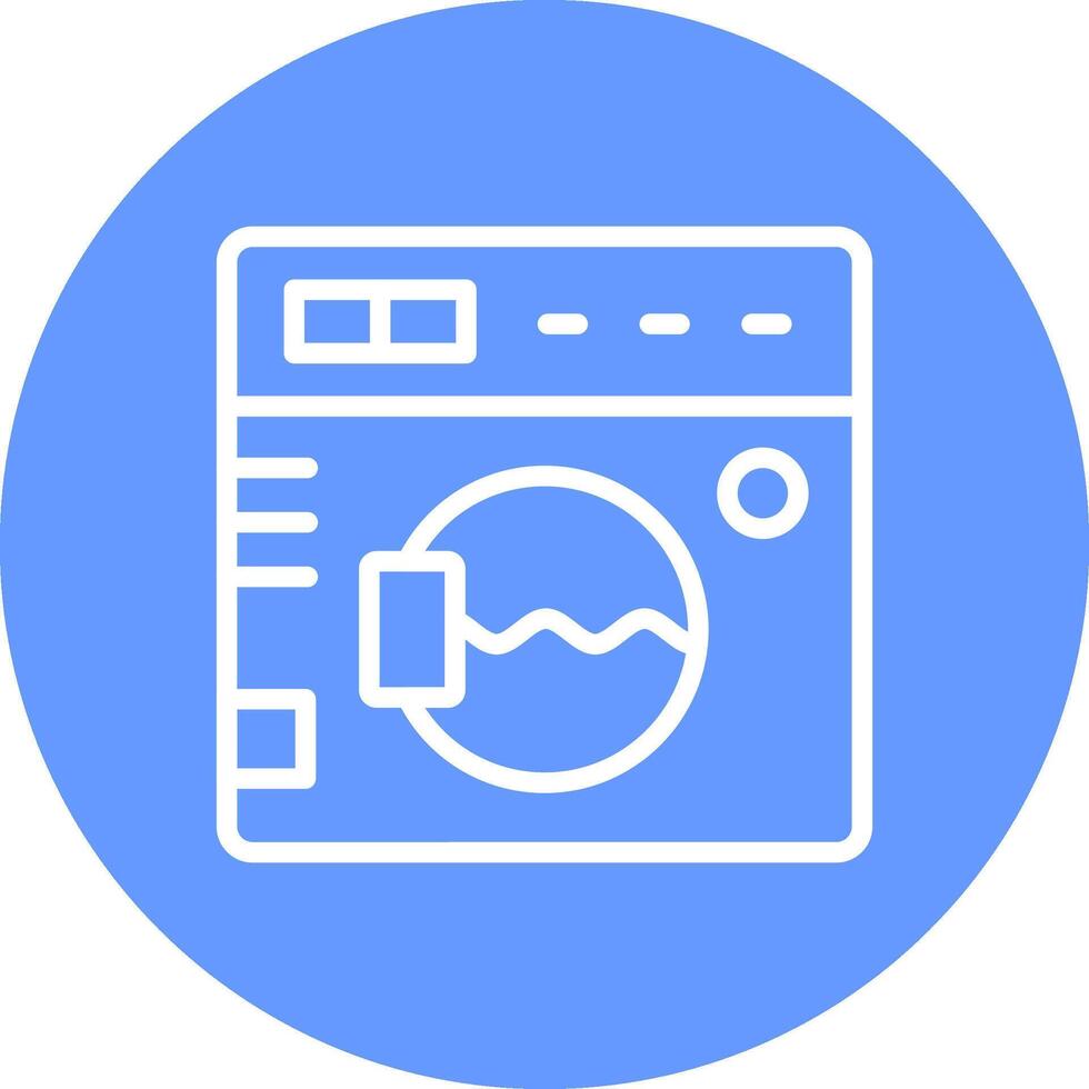 conception d'icône créative de machine à laver vecteur