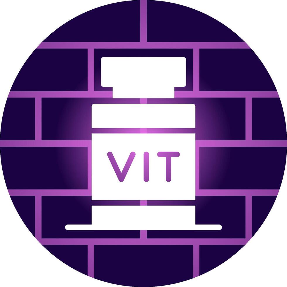 conception d'icônes créatives de vitamines vecteur