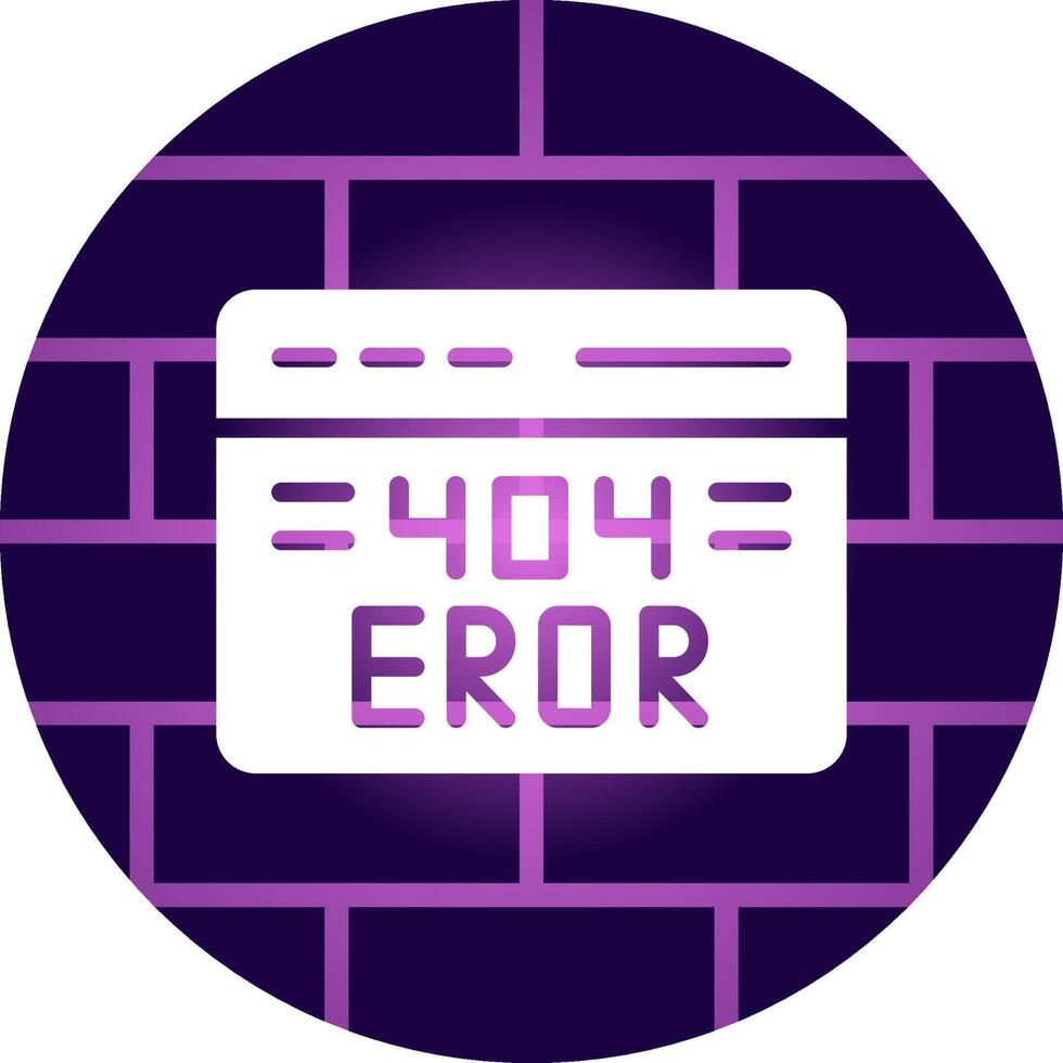 Conception d'icône créative d'erreur 404 vecteur