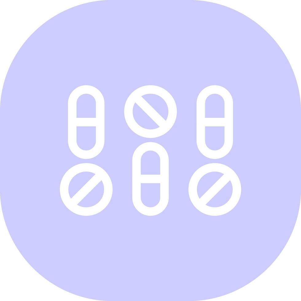 conception d'icônes créatives de médecine vecteur