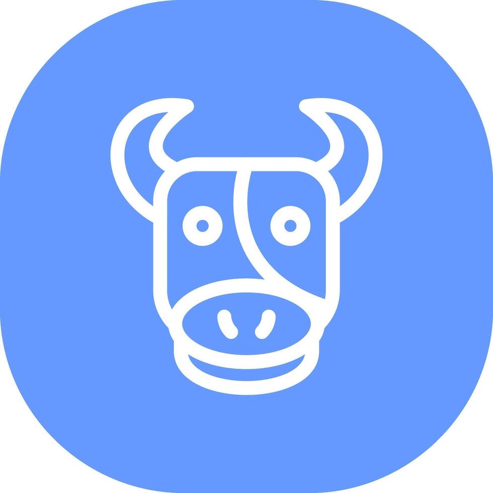 conception d'icône créative vache vecteur