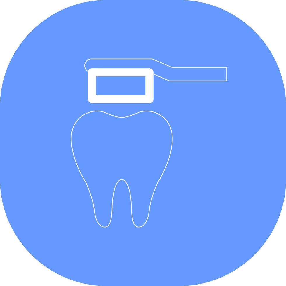 conception d'icône créative de brosse à dents vecteur