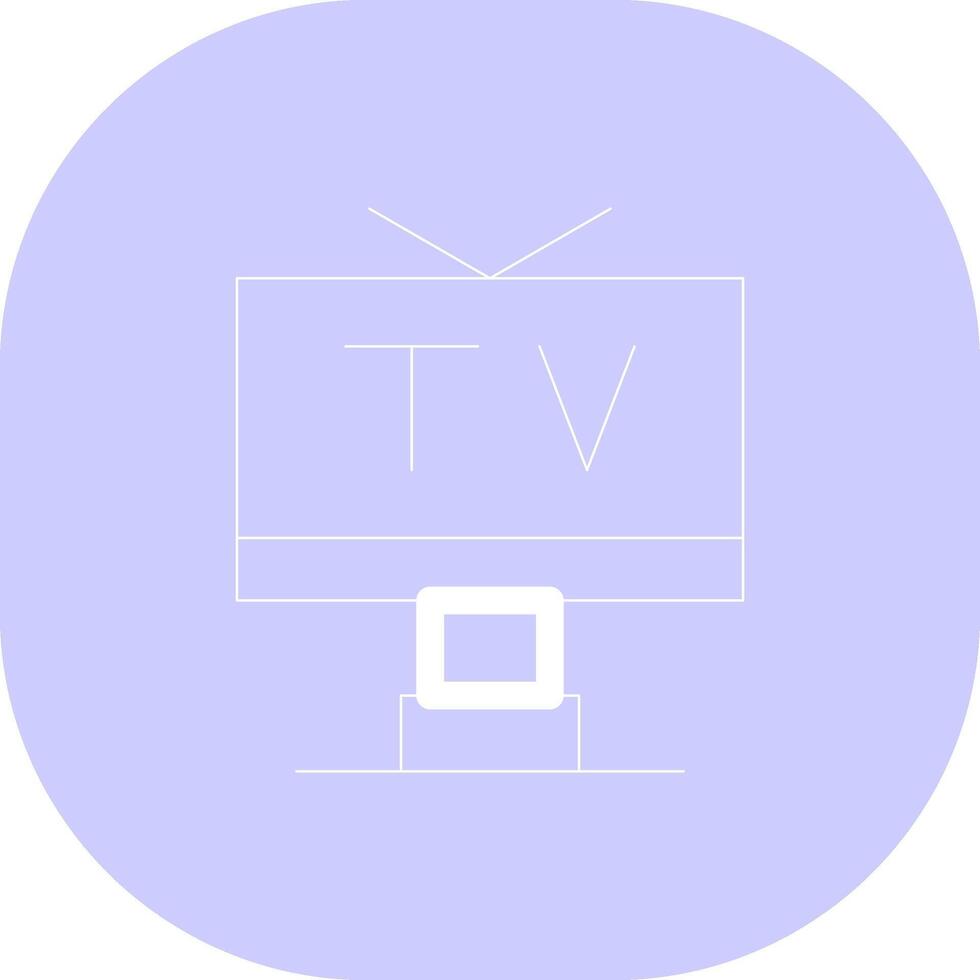 conception d'icône créative tv vecteur