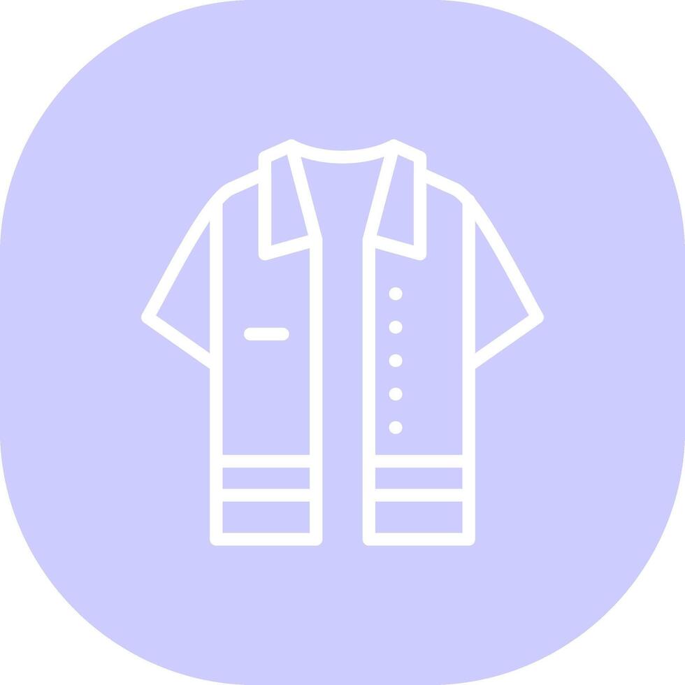conception d'icônes créatives de chemise vecteur
