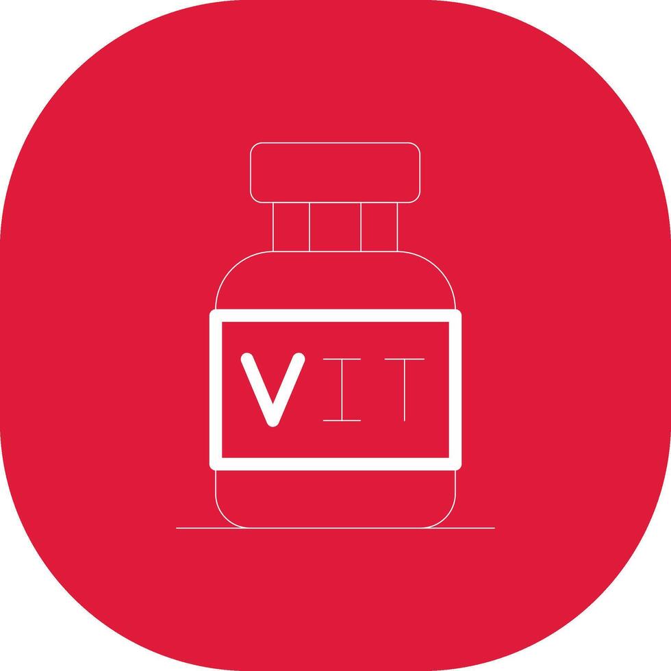 conception d'icônes créatives de vitamines vecteur