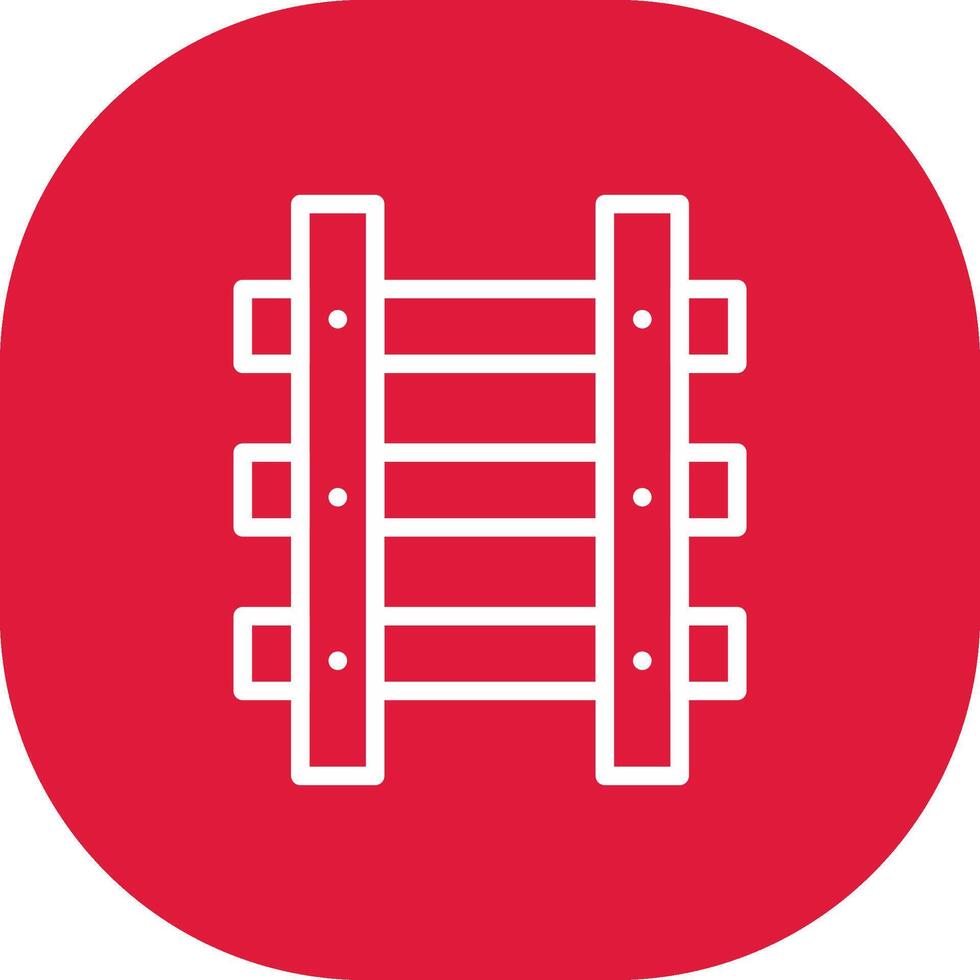 conception d'icônes créatives de voies ferrées vecteur