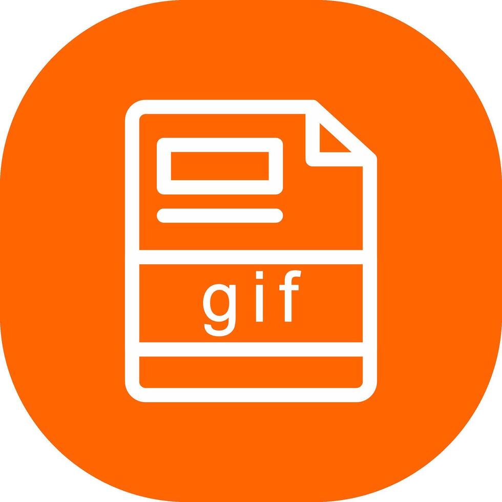 gif Créatif icône conception vecteur