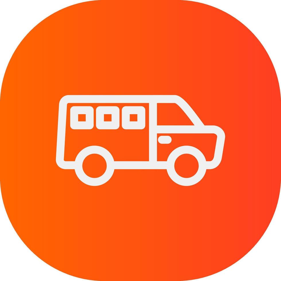 conception d'icône créative minibus vecteur