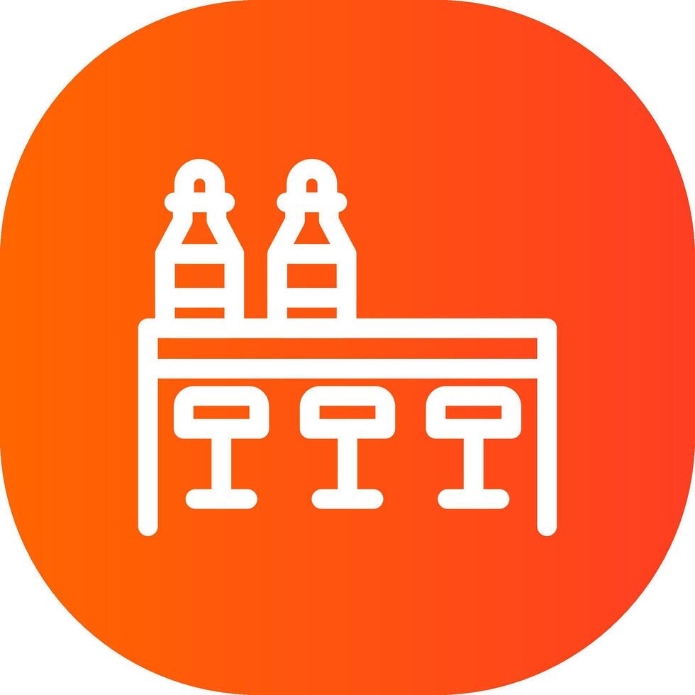 conception d'icône créative de table vecteur