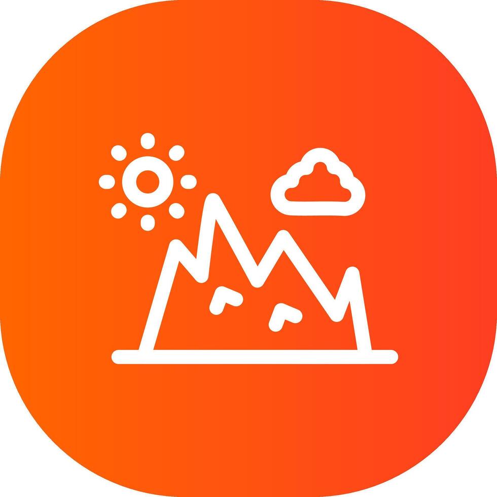 conception d'icône créative de montagne vecteur
