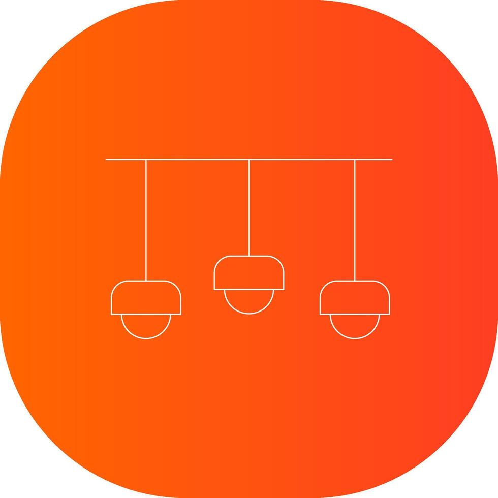 conception d'icône créative plafonnier vecteur