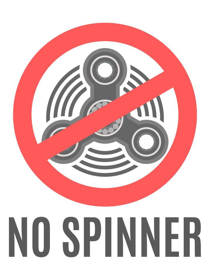 affiche vectorielle utiliser un spinner au travail au bureau vecteur