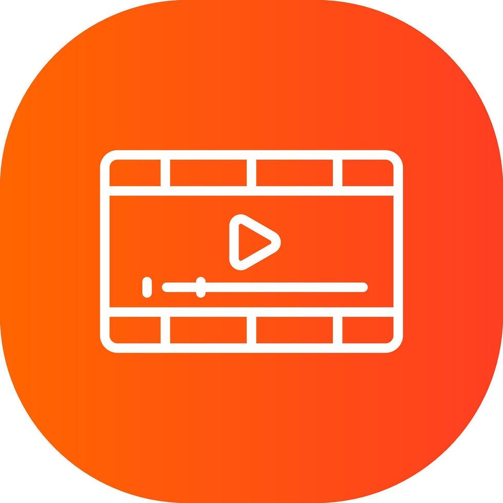 conception d'icône créative de lecteur vidéo vecteur