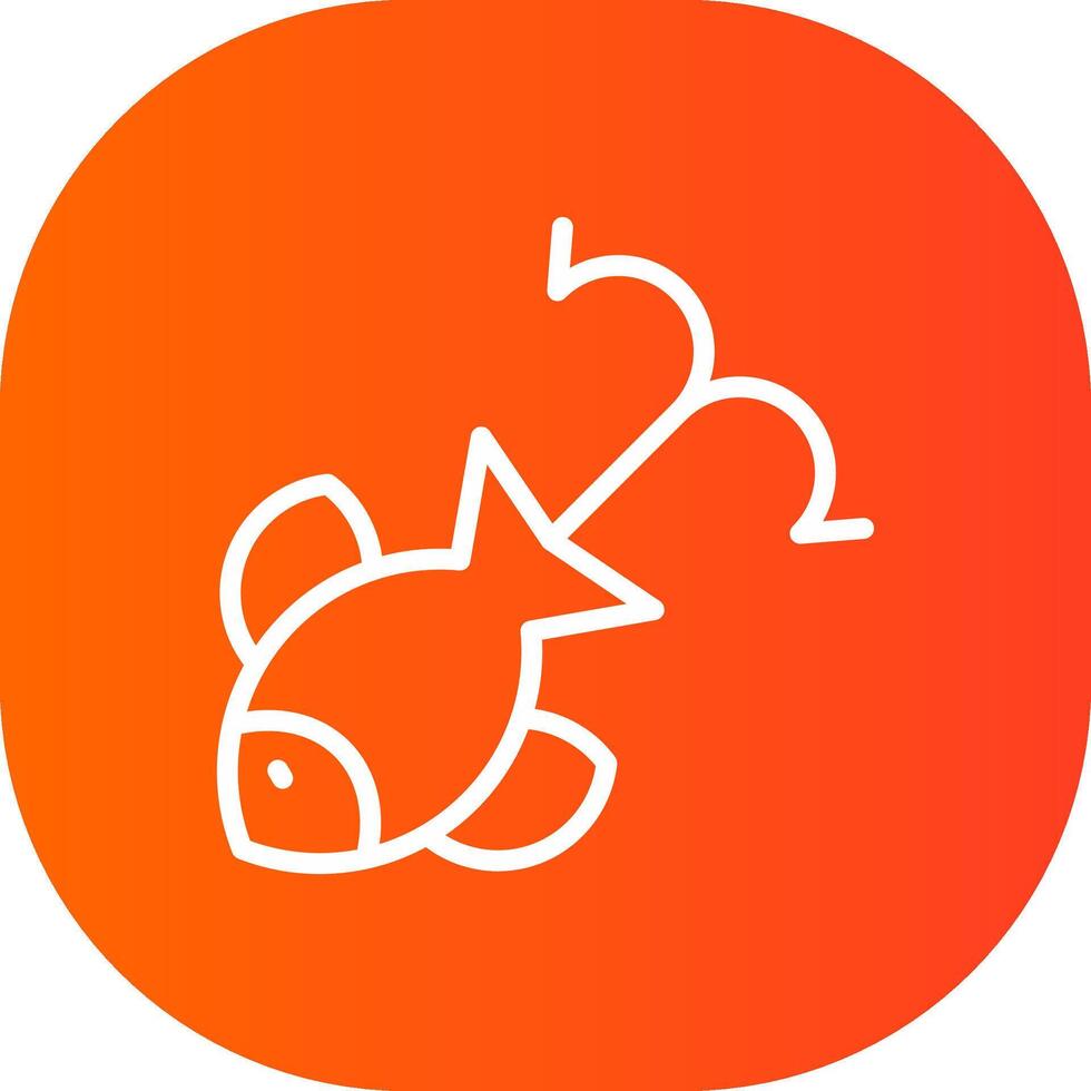 poisson attractif Créatif icône conception vecteur