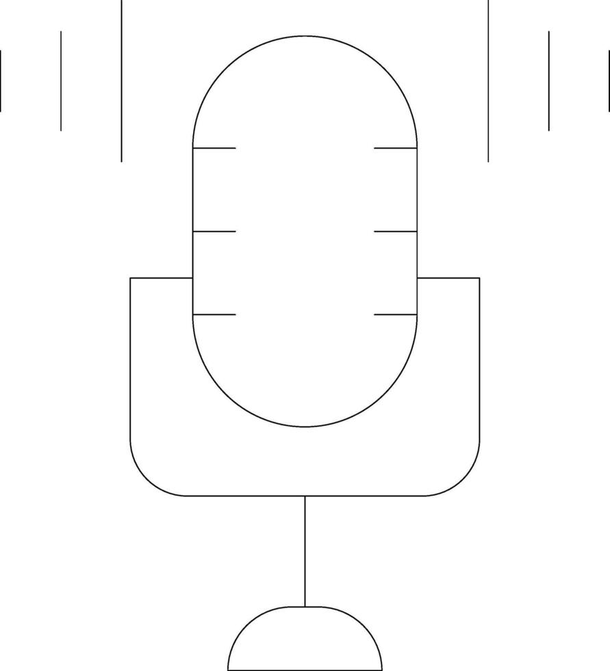 l'audio diffusion Créatif icône conception vecteur