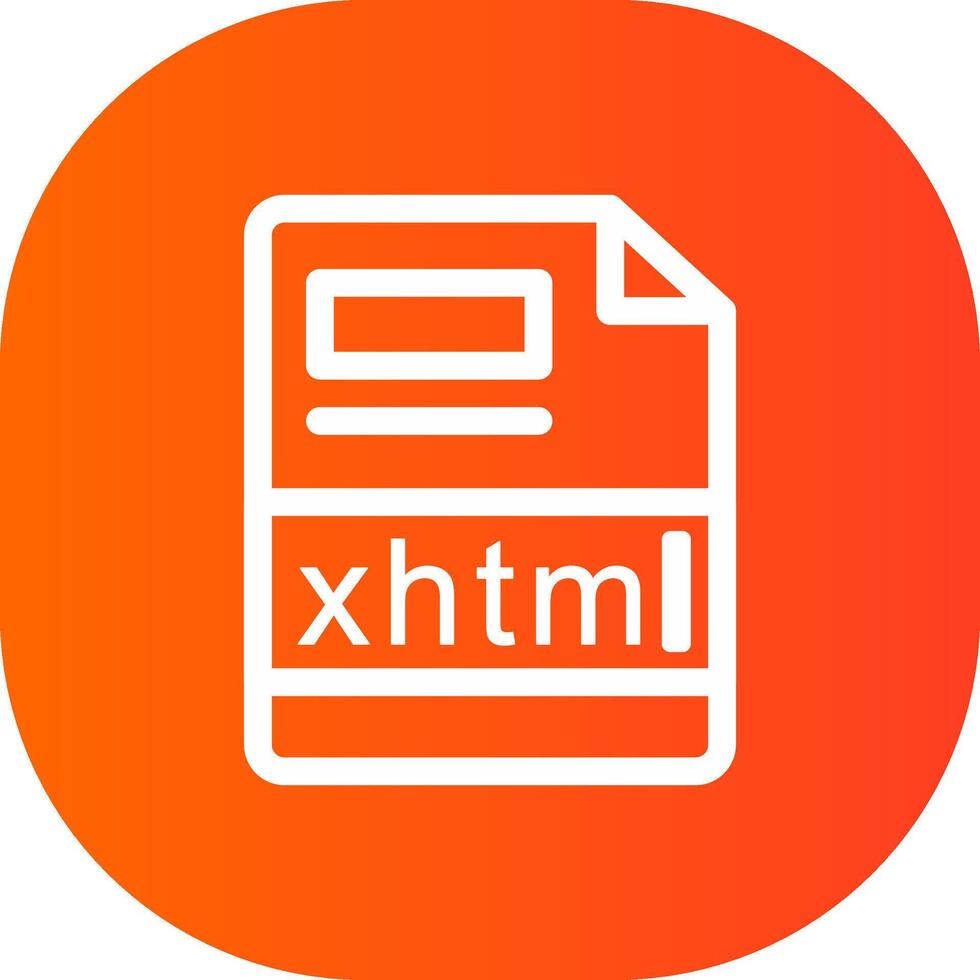 xhtml Créatif icône conception vecteur