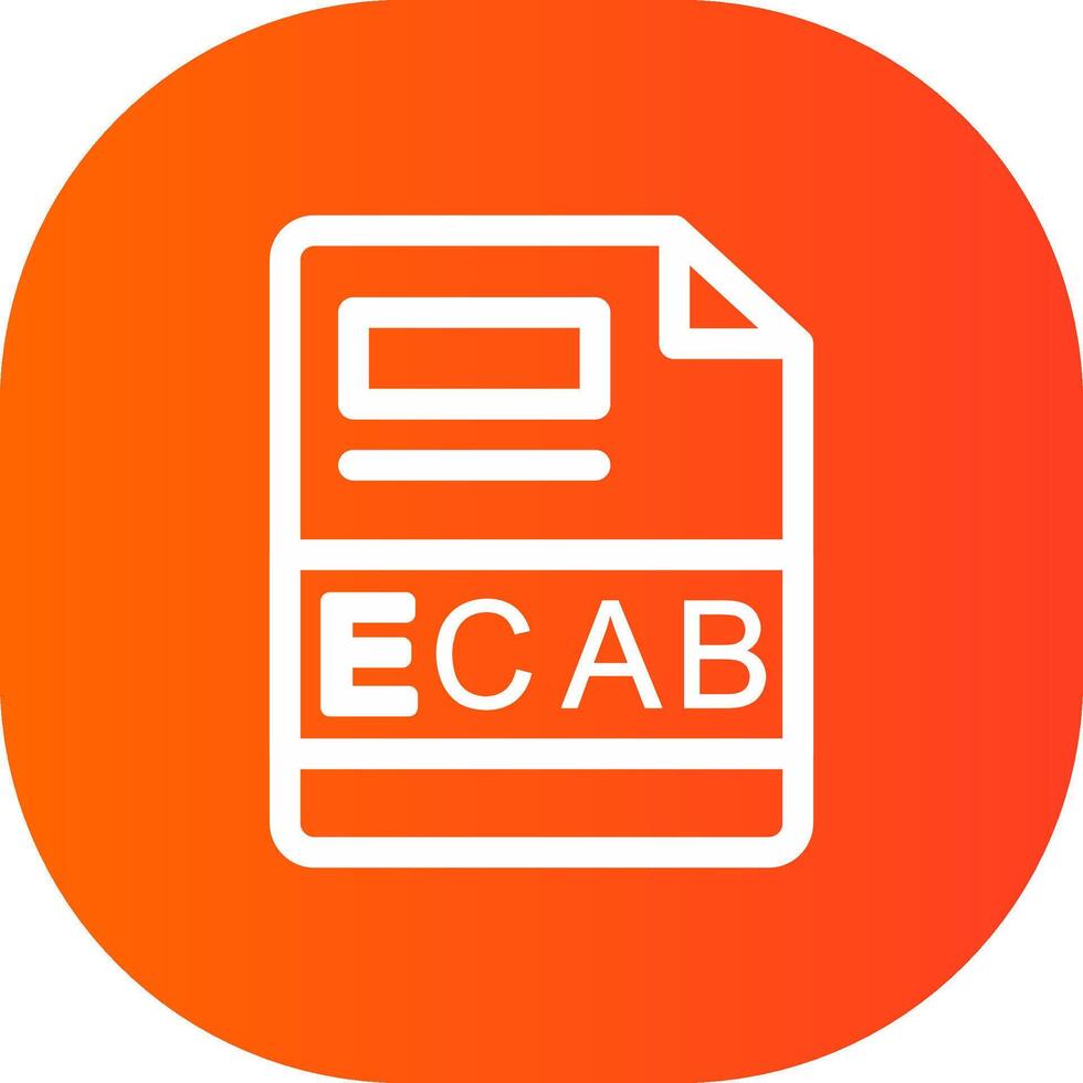 ecab Créatif icône conception vecteur