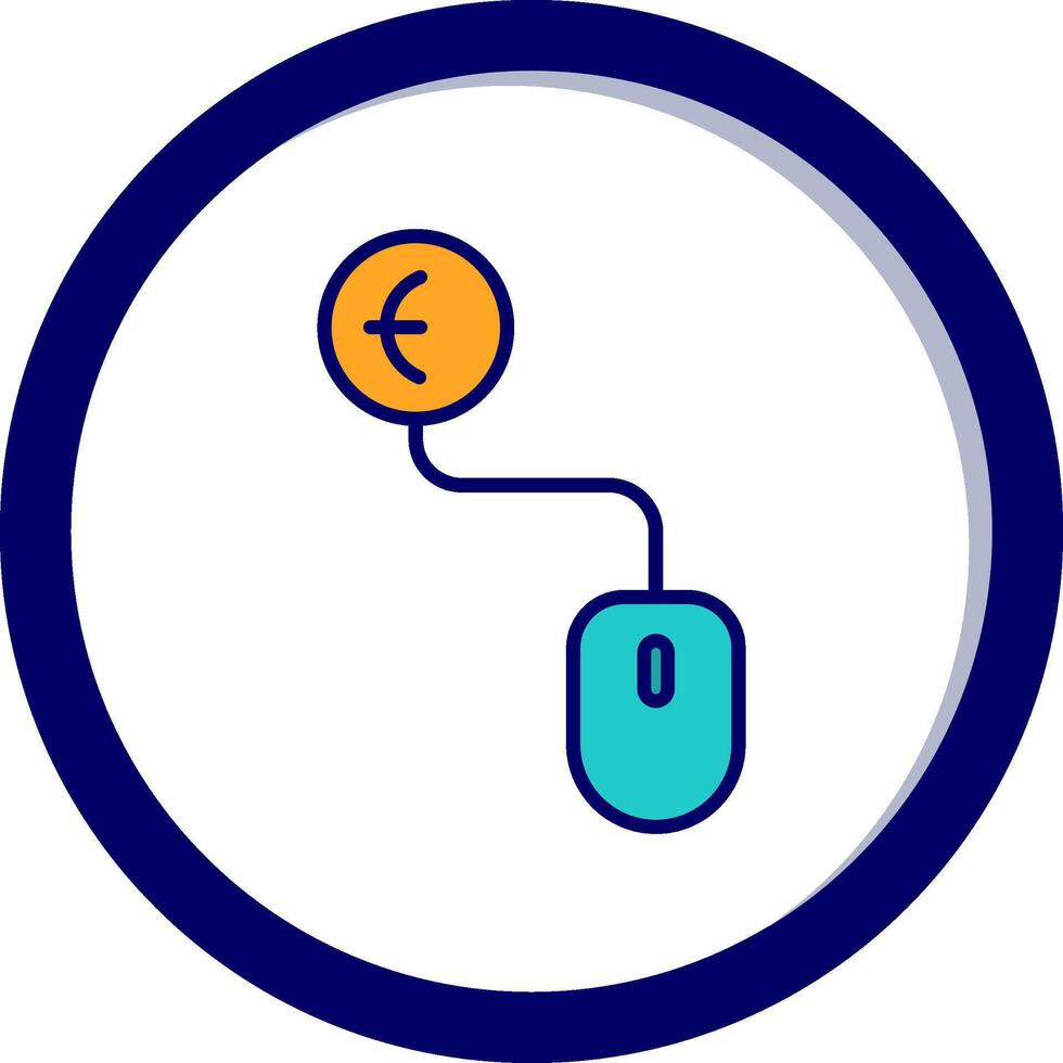 icône de vecteur de paiement par clic