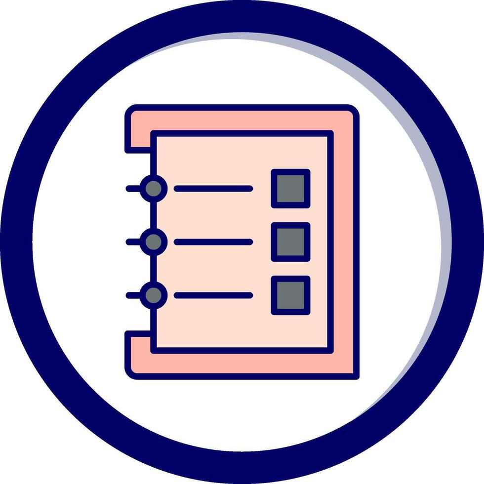 icône de vecteur de notes