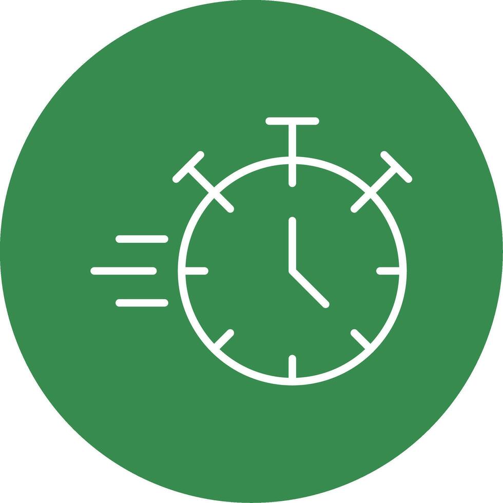 chronomètre ligne cercle Couleur icône vecteur