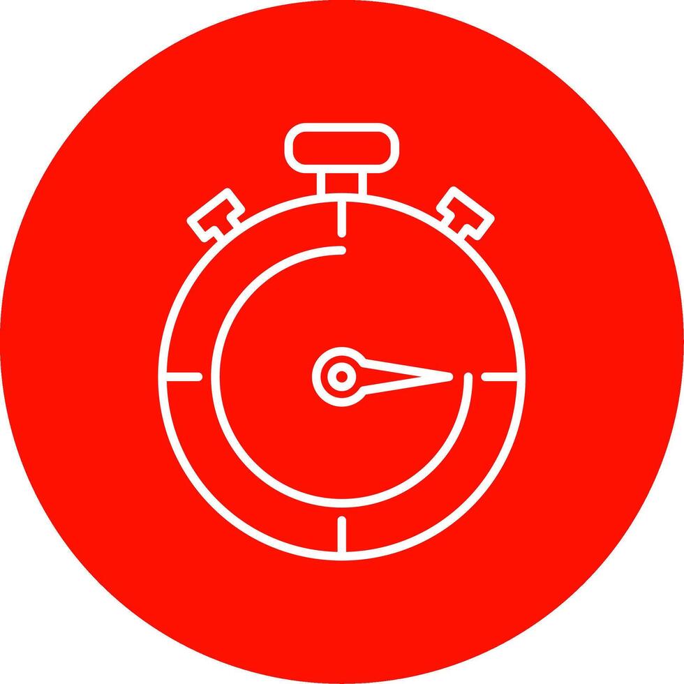 chronomètre ligne cercle Couleur icône vecteur