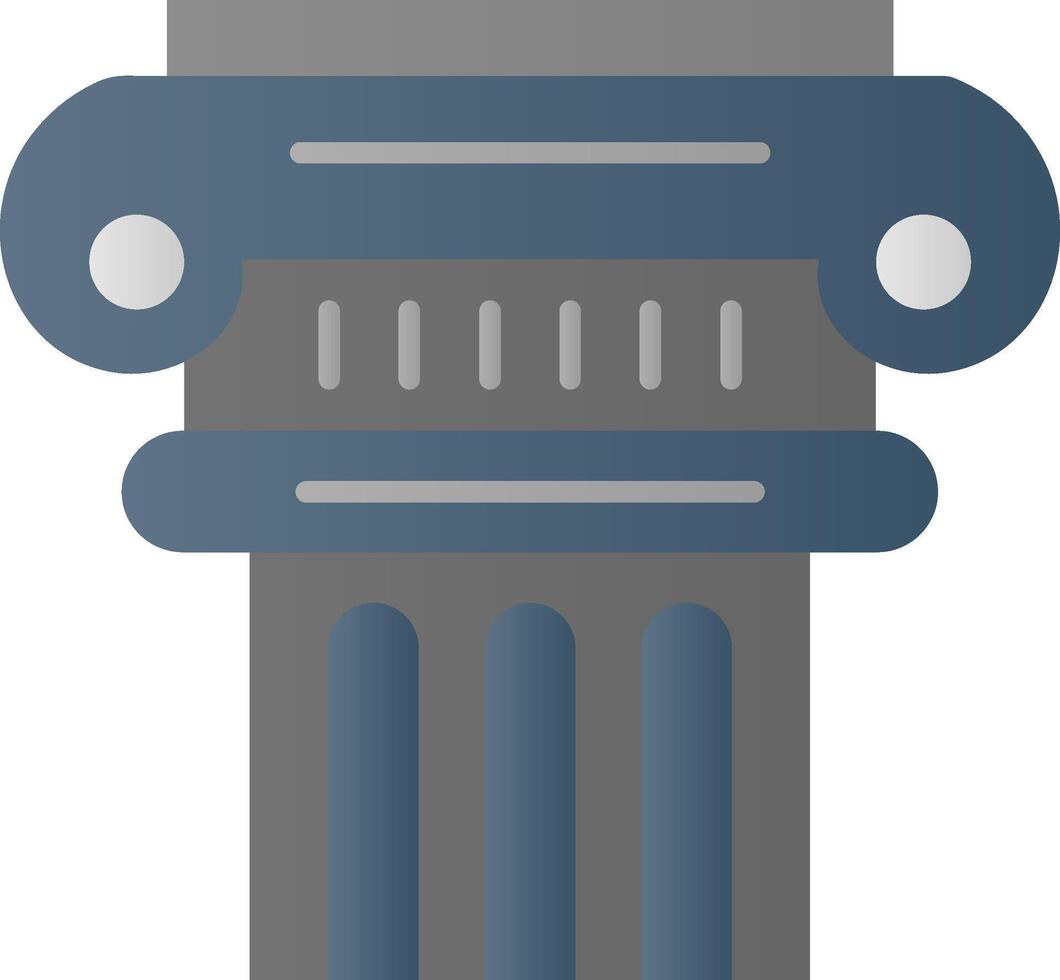 pilier plat pente icône vecteur