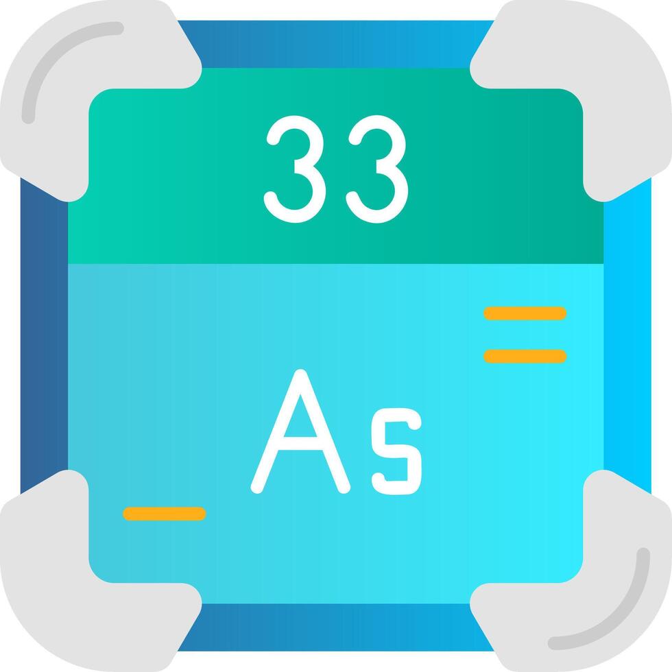arsenic plat pente icône vecteur