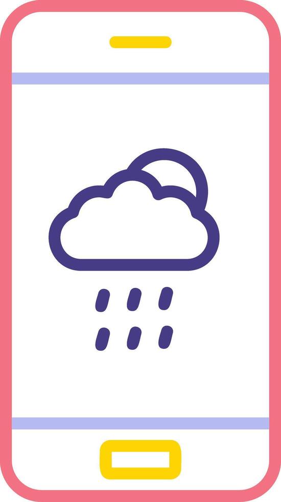 icône de vecteur d'application météo