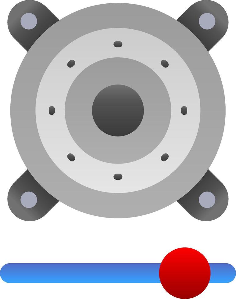 orateur plat pente icône vecteur