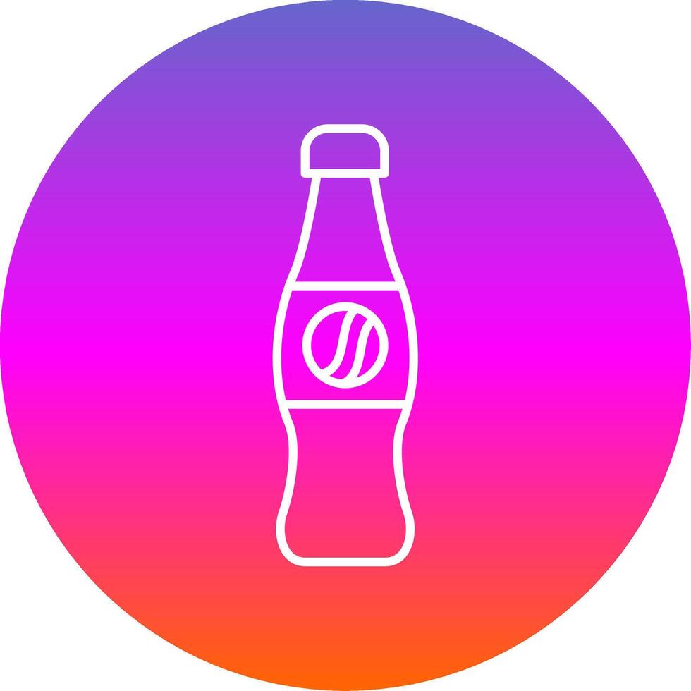 Cola ligne pente cercle icône vecteur